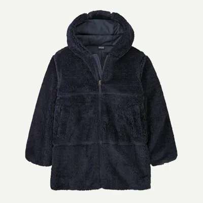 Patagonia Kids' Happy Mesa Fleece Parka In Sunken Blue