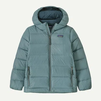Patagonia Kids' Hi-loft Down Sweater™ Insulated Hoody In Blue Sage