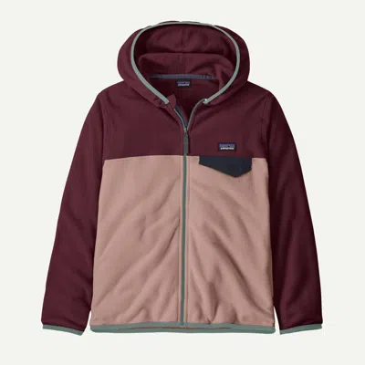 Patagonia Kids' Micro D® Snap-t® Fleece Jacket In Pink Frost In Red