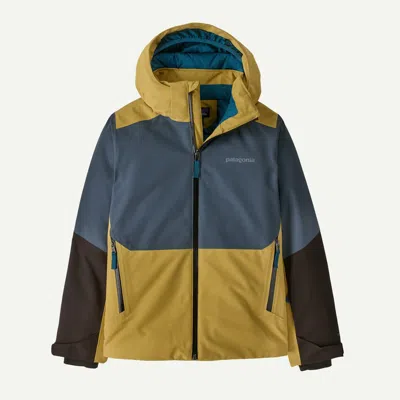 Patagonia Kids' Powder Town Ski/snowboard Jacket In Lynx Tan In Multi