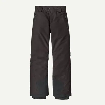 Patagonia Kids' Powder Town Ski/snowboard Pants In Black