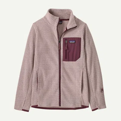 Patagonia Kids' R1® Air Full-zip Fleece Jacket In Pink Frost