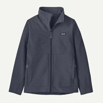 Patagonia Kids' R1® Techface Jacket In Smolder Blue