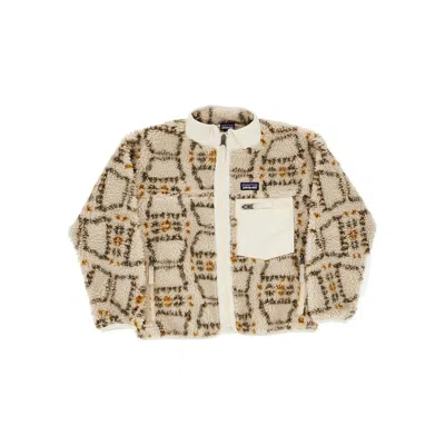 Patagonia Kids Retro-x Fleece Jacket In Brown