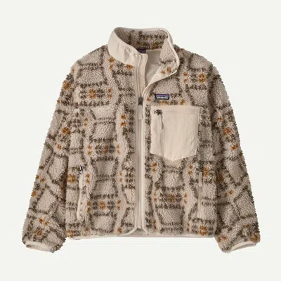 Patagonia Kids' Retro-x® Fleece Jacket In Natural In Multi
