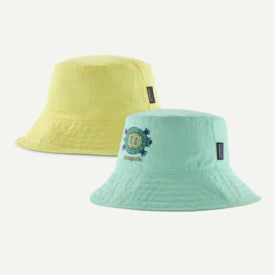 Patagonia Kids' Reversible Bucket Hat In Early Teal