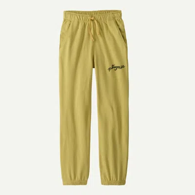 Patagonia Kids' Sweatpants In Limestone Yellow