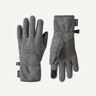 Patagonia Kids' Synchilla™ Fleece Gloves In Nickel In Gray