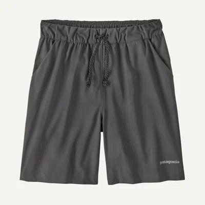 Patagonia Kids' Terrebonne Shorts - 6" Inseam In Forge Grey In Black