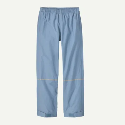 Patagonia Kids' Torrentshell 3l Rain Pants In Barnacle Blue