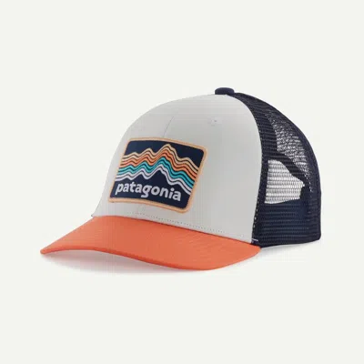 Patagonia Kids' Trucker Hat In Coho Coral In Multi