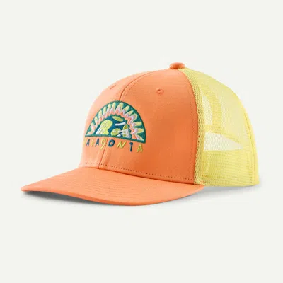 Patagonia Kids' Trucker Hat In Peach Sherbet
