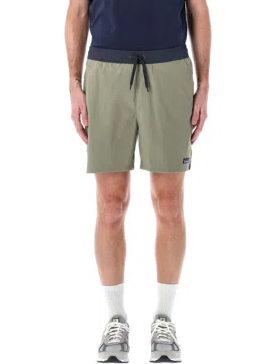 Patagonia Light Green Baggie Lights Shorts In Taubengrau