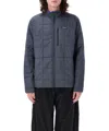 Patagonia Breezy Quilted Collar Jacket In Blue