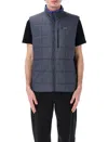Patagonia Quilted Lightweight Sleeveless Vest Pockets In Gray