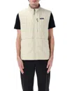 Patagonia Quilted Stand-up Collar Vest In Pelican