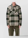 Patagonia Lightweight Insulated Flannel Mid-layer Jacket In Black