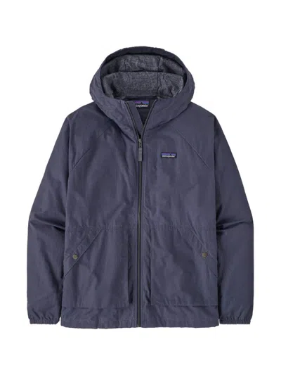 Patagonia Lightweight Ripstop Waxed Cotton Jacket In Blue