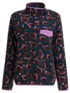 Patagonia Lightweight Synchilla Snap-t Fleece Jackets And Coats Purple In Black