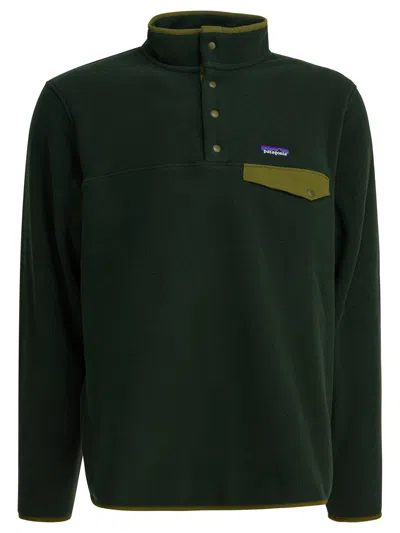Patagonia Lightweight Synchilla Snap-t Fleece Jackets Green