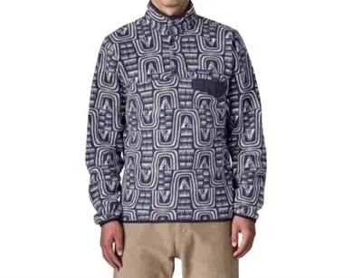 Patagonia Synchilla Snap-t Fleece Sweater In Blue