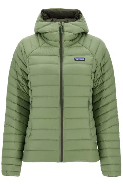 Patagonia Lightweight Women's Down Sweater Hood In Green