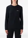 Patagonia Logo-detail Long-sleeved T-shirt In Black
