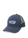Patagonia Logo-patch Cotton Trucker Cap In Blue
