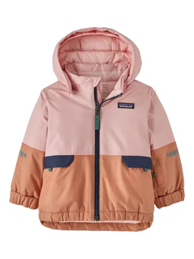 Patagonia Kids' Logo-patch Quilted Jacket In Pink