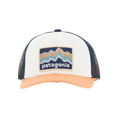 Patagonia Logo Patch Trucker Hat Kids In Multi