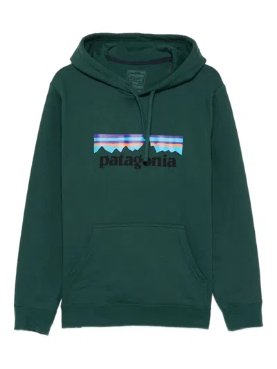 Patagonia Hoodie Mit Logo-print In Green