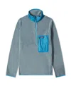 Patagonia Logo Pullover Jacket In Blue