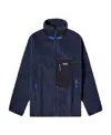 Patagonia Logo Zipper Casual Jacket In Black