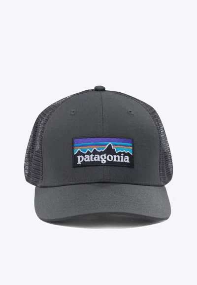 Patagonia Logo-embroidered Baseball Cap In Gray