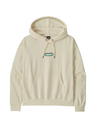 Patagonia Logo-print Hoodie In White