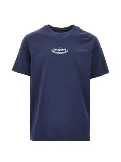 Patagonia Logo-print T-shirt In Blue
