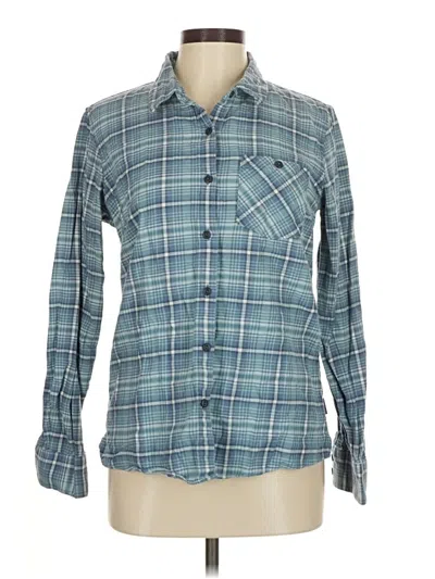 Pre-owned Patagonia Long Sleeve Button Down Shirt In Blue