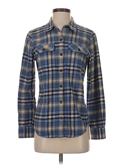 Pre-owned Patagonia Long Sleeve Button Down Shirt In Blue