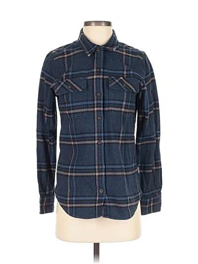 Pre-owned Patagonia Long Sleeve Button Down Shirt In Blue
