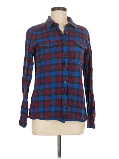 Pre-owned Patagonia Long Sleeve Button Down Shirt In Blue