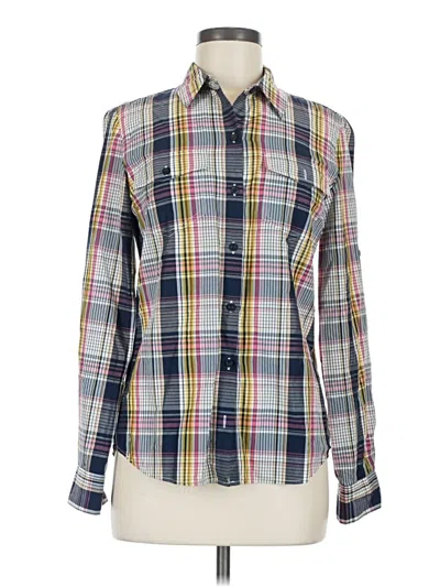 Pre-owned Patagonia Long Sleeve Button Down Shirt In Blue