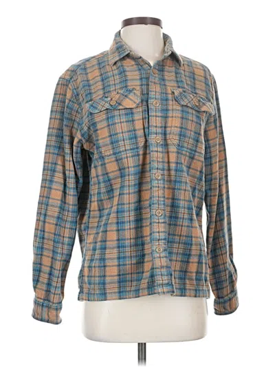 Pre-owned Patagonia Long Sleeve Button Down Shirt In Brown