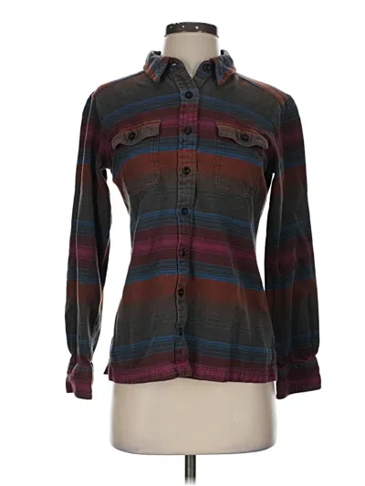 Pre-owned Patagonia Long Sleeve Button Down Shirt In Brown