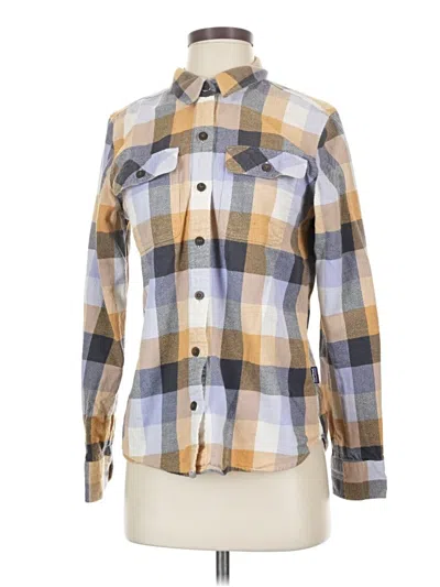 Pre-owned Patagonia Long Sleeve Button Down Shirt In Brown