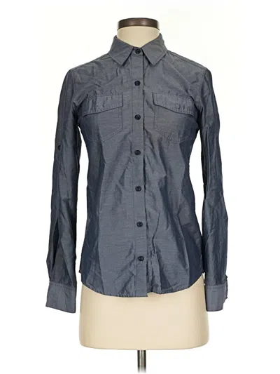 Pre-owned Patagonia Long Sleeve Button Down Shirt In Gray