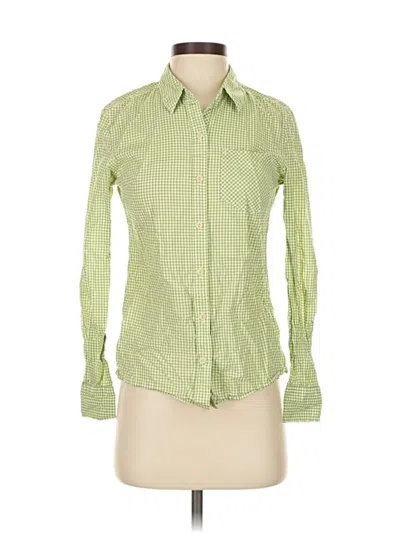 Pre-owned Patagonia Long Sleeve Button Down Shirt In Green