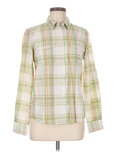 Pre-owned Patagonia Long Sleeve Button Down Shirt In Green