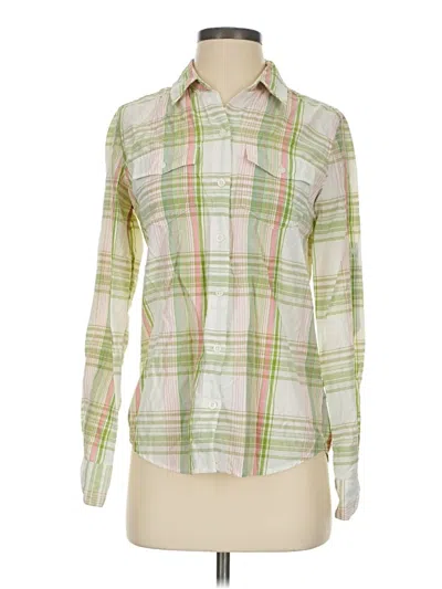 Pre-owned Patagonia Long Sleeve Button Down Shirt In Green