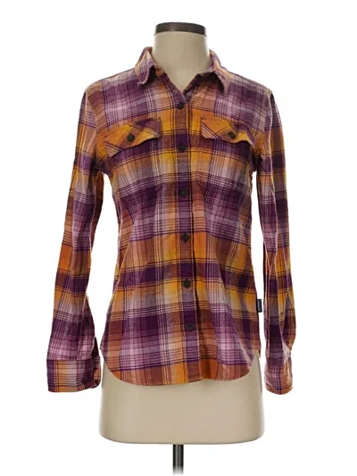 Pre-owned Patagonia Long Sleeve Button Down Shirt In Purple