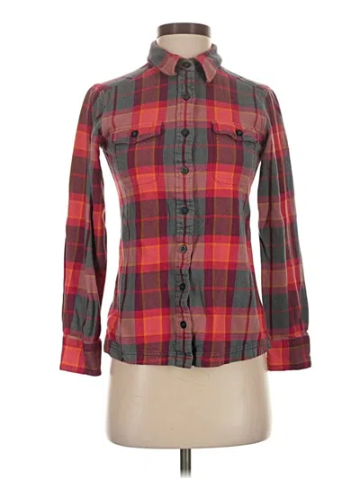 Pre-owned Patagonia Long Sleeve Button Down Shirt In Red